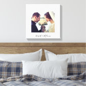 エレガントな葉の模様 | オーダーメイド キャンバスプリント (インサイチュ (寝室))