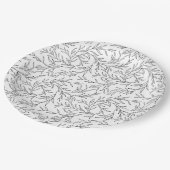 エレガントな葉 ペーパープレート (アングル)