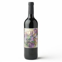 エレガントな葡萄のラベルセット