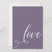 エレガントな葡萄の歓迎を称えよう - 受付のみ 招待状 (裏面)