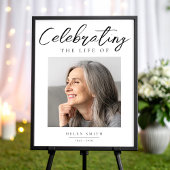 エレガントな葬儀の写真 | 生前の記念 ポスター