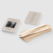 エレガントな葬儀追悼式次第プログラム ハンドファン (組立なし)