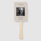 エレガントな葬儀追悼式次第プログラム ハンドファン (正面)