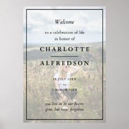 エレガントな葬儀 | おしゃれな追悼式 フォト ポスター