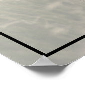 エレガントな葬儀 | おしゃれな追悼式 フォト ポスター (角)