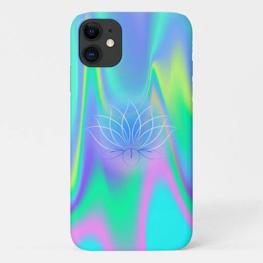 エレガントな蓮のホログラフィック Case-Mate iPhoneケース (裏面)