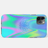 エレガントな蓮のホログラフィック Case-Mate iPhoneケース (裏面(横))