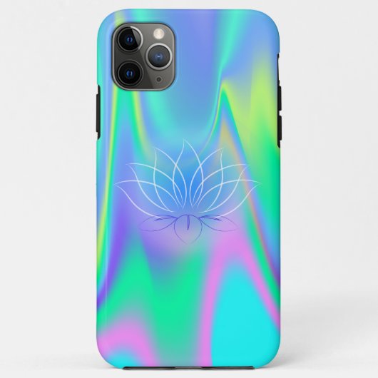 エレガントな蓮のホログラフィック Case-Mate iPhoneケース (裏面)