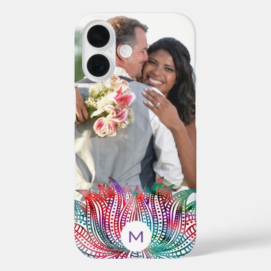 エレガントな蓮の花のカスタムフォト Case-Mate iPhoneケース (裏面)