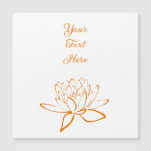 エレガントな蓮の花カスタム マグネット招待状 (正面)