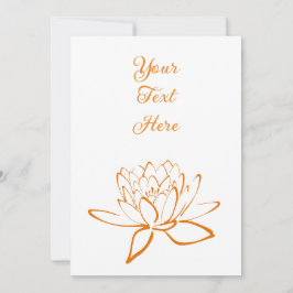 エレガントな蓮の花カスタム 招待状