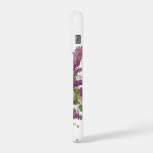 エレガントな薄紫のライラックの花の花束の花瓶iPhoneケース iPhoneケース (左側面)