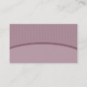 エレガントな藤色のカーブ 名刺 (裏面)