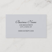 エレガントな蘭の両面の名刺 名刺 (裏面)