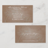 エレガントな蘭の名刺 名刺 (正面/裏面)