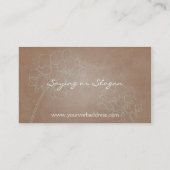 エレガントな蘭の名刺 名刺 (裏面)