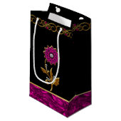エレガントな蘭の花の宝石のギフトバッグ スモールペーパーバッグ (正面アングル)