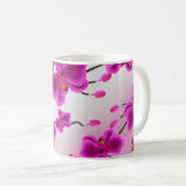 エレガントな蘭の花 コーヒーマグカップ (正面右)