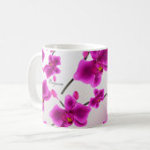 エレガントな蘭の花 コーヒーマグカップ (正面左)