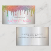 エレガントな虹の輝きが滴る　プロフェッショナルなモダン 名刺 (正面/裏面)