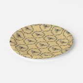 エレガントな蜂のプリントのプレート ペーパープレート (アングル)