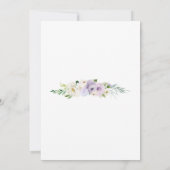 エレガントな蝶のキンセアニエラ招待状 招待状 (裏面)