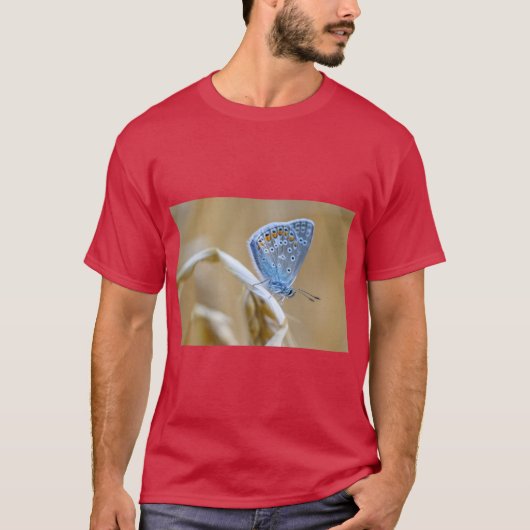 エレガントな蝶の自然グラフィック Tシャツ (正面)