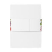 エレガントな蝶の花ピンクグリーン 招待状ベリーバンド (裏面例)