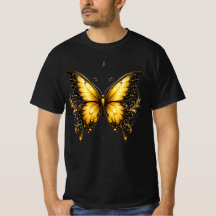 エレガントな蝶のTシャツ