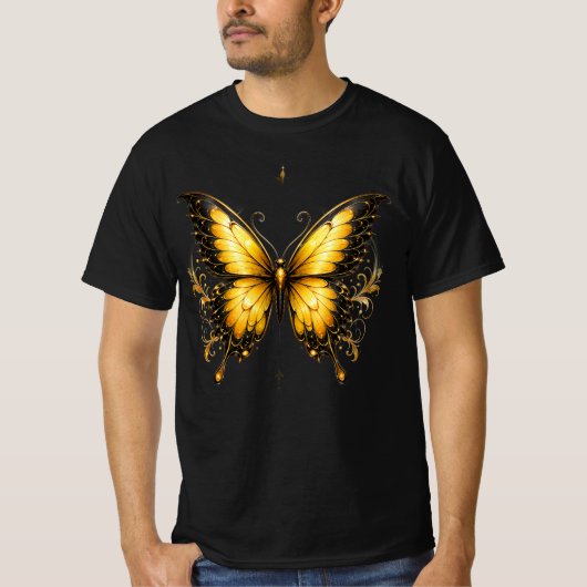 エレガントな蝶のTシャツ Tシャツ (正面)