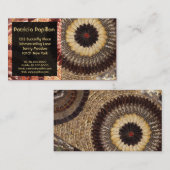 エレガントな蝶翼の名刺-アールデコ 名刺 (正面/裏面)