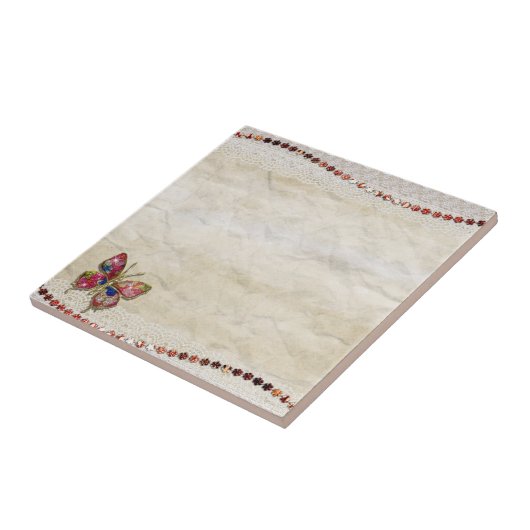 エレガントな蝶 タイル (側面)