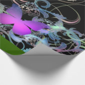 エレガントな蝶 ラッピングペーパー (角)