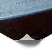 エレガントな装飾ガラスのリンゴ ポスター (角)