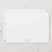 エレガントな角のサンキューカード サンキューカード (裏面)