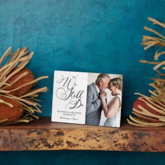 エレガントな記念日誓いの更新写真 フォトプラーク