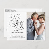 エレガントな記念日誓いの更新延期 ポストカード (正面/裏面)