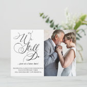 エレガントな記念日誓いの更新延期 招待状 (スタンド正面)