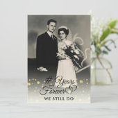 エレガントな記念日 年年永遠への誓い 更新 招待状 (スタンド正面)