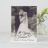 エレガントな記念日 # 永遠への YEARS 写真 招待状 (スタンド正面)
