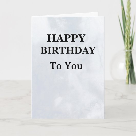 エレガントな誕生日カード カード (正面)