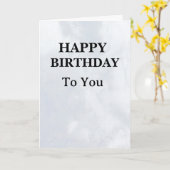 エレガントな誕生日カード カード (黄色い花)