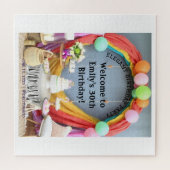 エレガントな誕生日パーティーへようこそ ジグソーパズル (横)