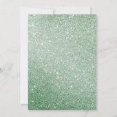 エレガントな誕生日パーティー フラワーのグリッター 85歳 招待状 (裏面)