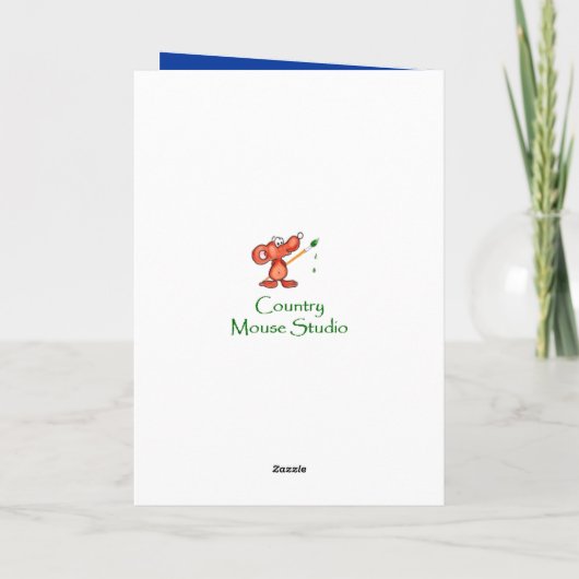 エレガントな誕生日、アオカケスの鳥の自然の野性生物 カード (裏面)