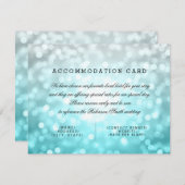 エレガントな調節のビーチのグラデーションなグリッターライト エンクロージャーカード (正面/裏面)