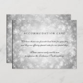 エレガントな調節の銀の冬の不思議の国 ポストカード (正面/裏面)