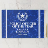 エレガントな警察官賞 青い大理石 ペーパーパッド (インサイチュ)