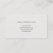 エレガントな質の白い花の化粧の美しい 名刺 (裏面)