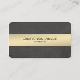 エレガントな質の黒の金属のストライプのなコンサルタント 名刺